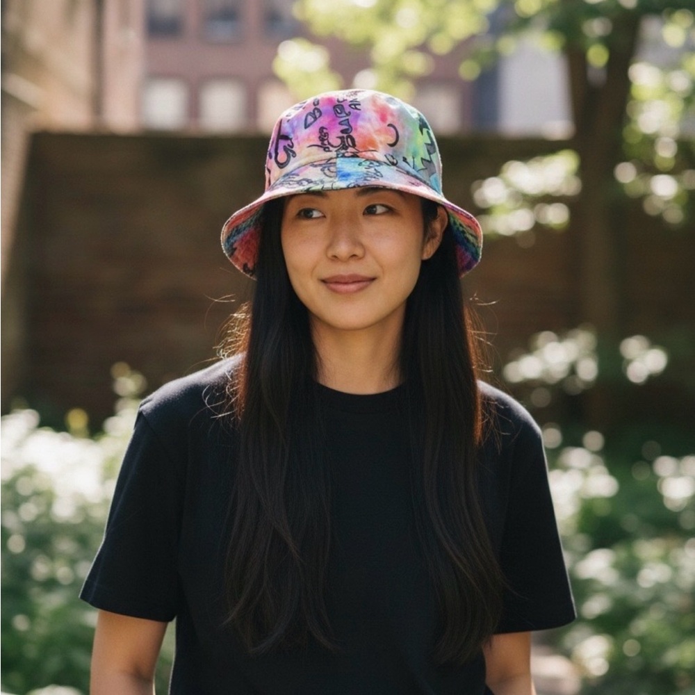 Tie-Dye Multicolor Bucket Hat - Women